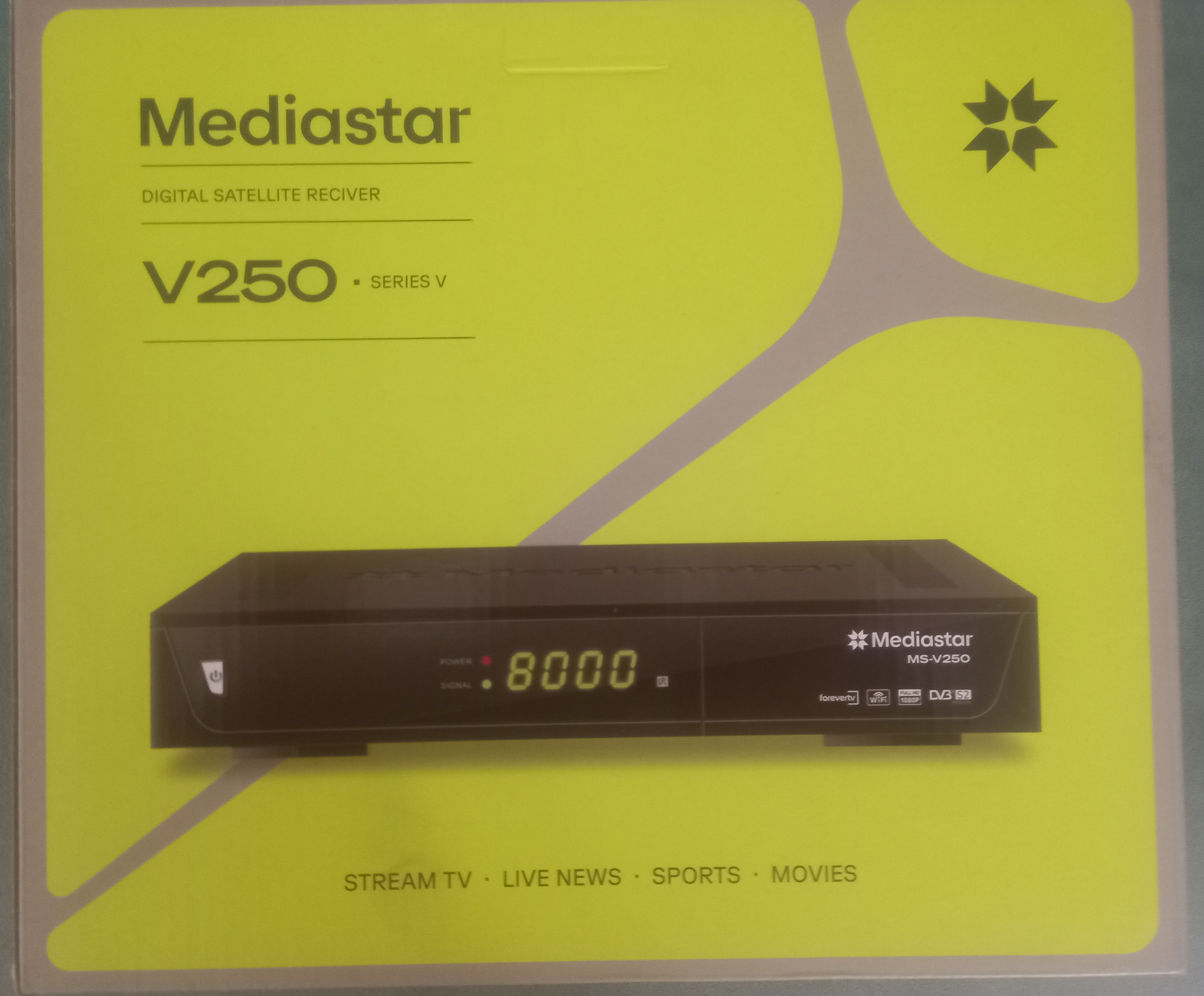 گیرنده دیجیتال مدیا استار v250